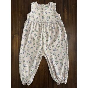 The Beaufort Bonnet Company Sleeveless Rebecca Romper Tuxedo Park Tulips Size 2T